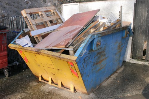 Local recycling center in Fitzrovia managing waste